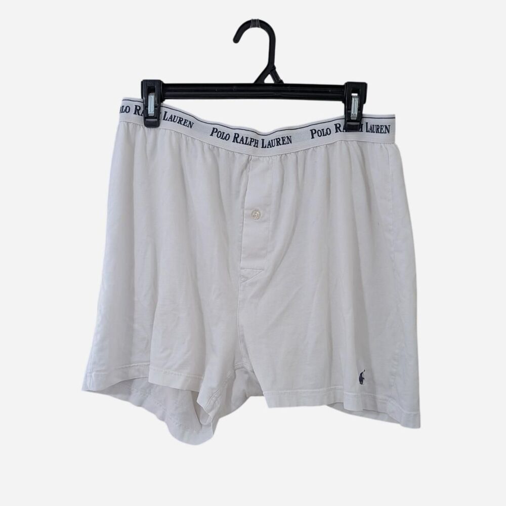 White Polo Ralph Lauren 100% Cotton Boxer Shorts